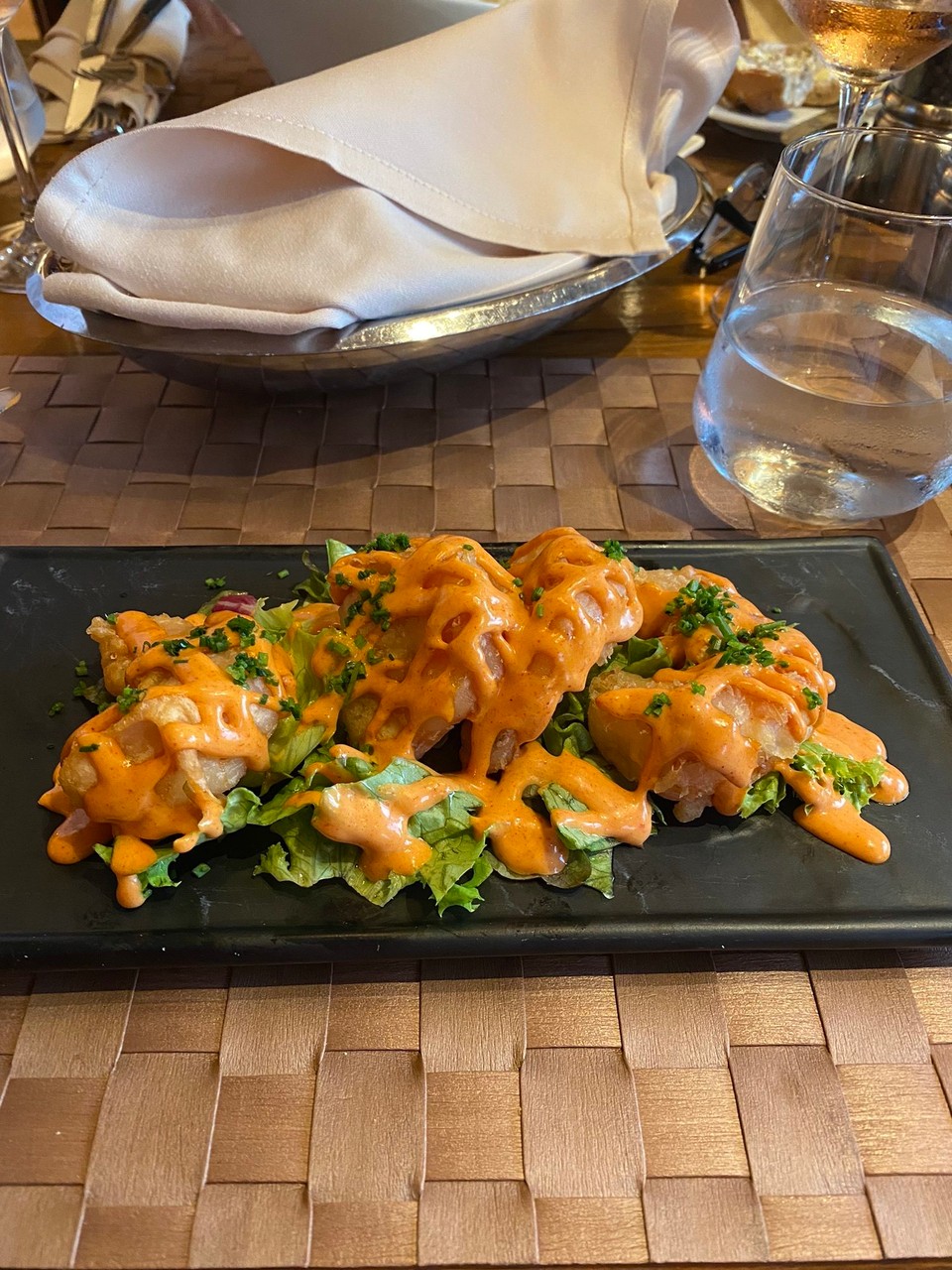 Spanien - Málaga - Shrimps im Knusperteig mit scharfer Sauce ( Ute)