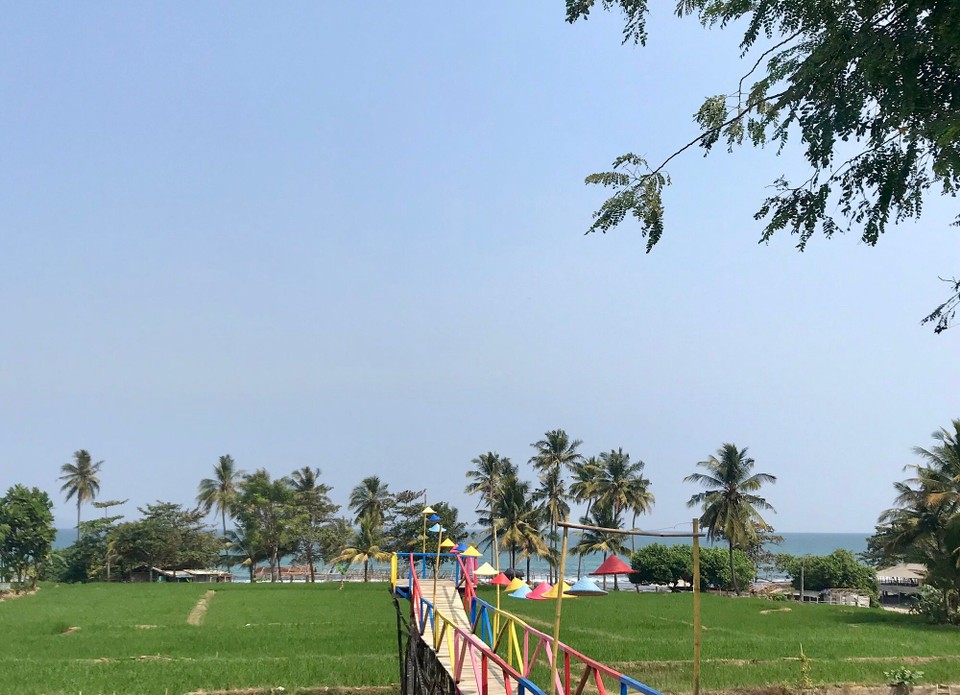 Indonesien - Sukabumi - Instagram-Spot am Reisfeld