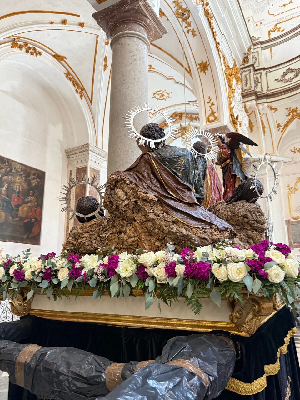 Italien - Marsala - Skulpturen für die Prozession nachher