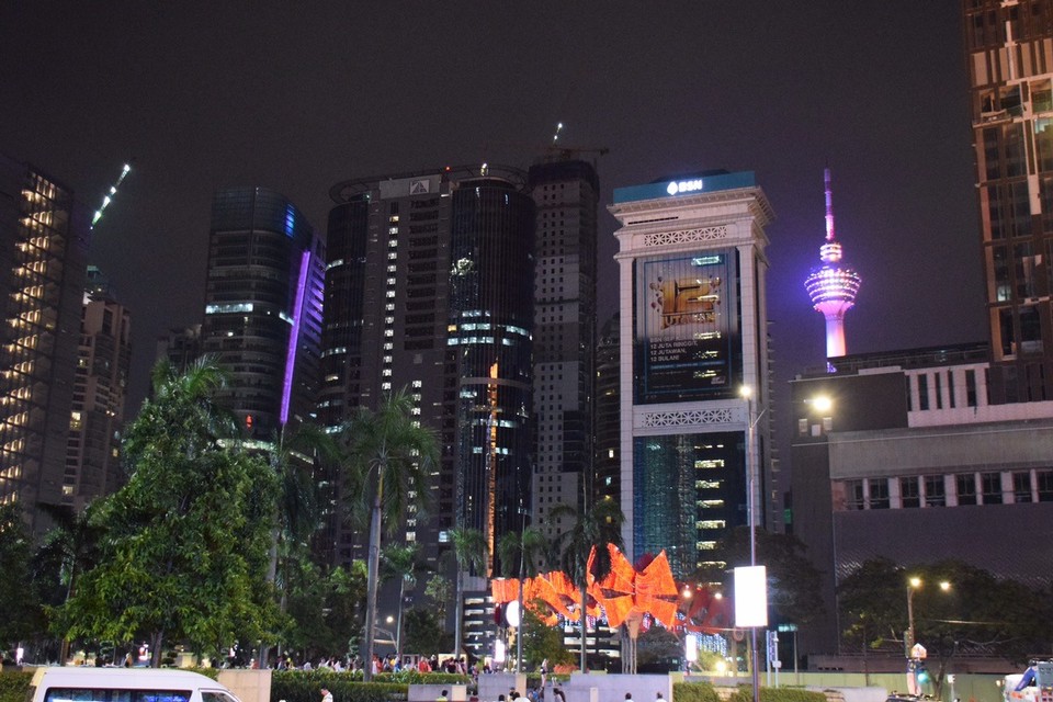 Malaysia - Kuala Lumpur - KL bei Nacht, 