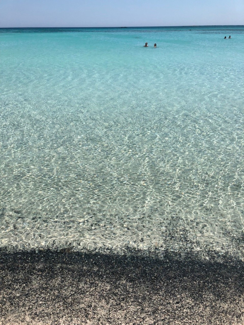 Griechenland - Elafonisi - Türkisfarbenes Wasser soweit das Auge reicht