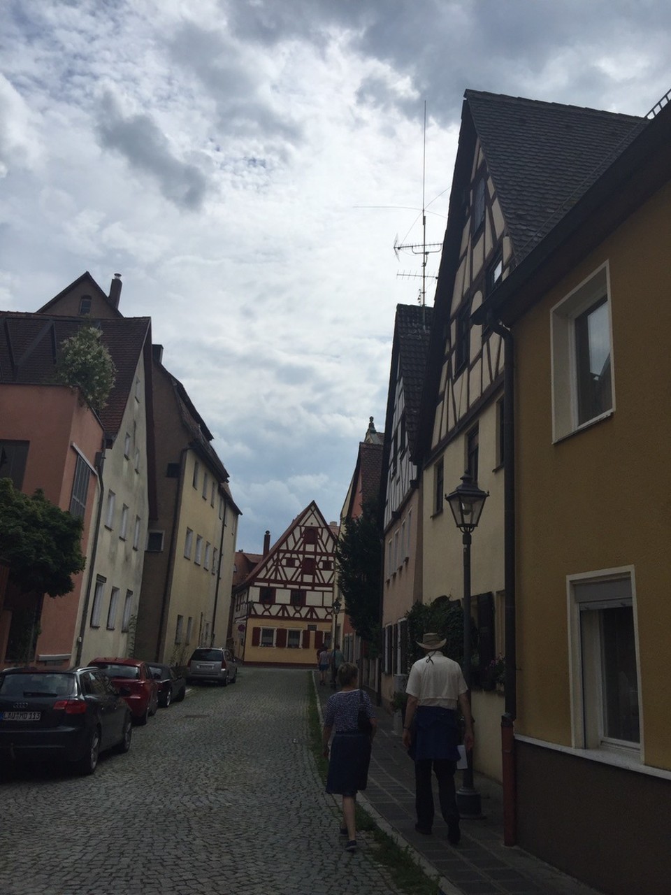 Germany - Henfenfeld - Walking from Lower Market Square toward the castle. 