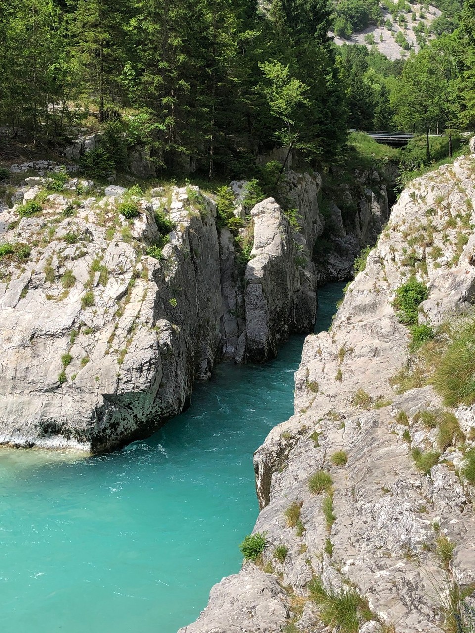Slowenien - Bovec - Celibacy Korita Soca Fluss