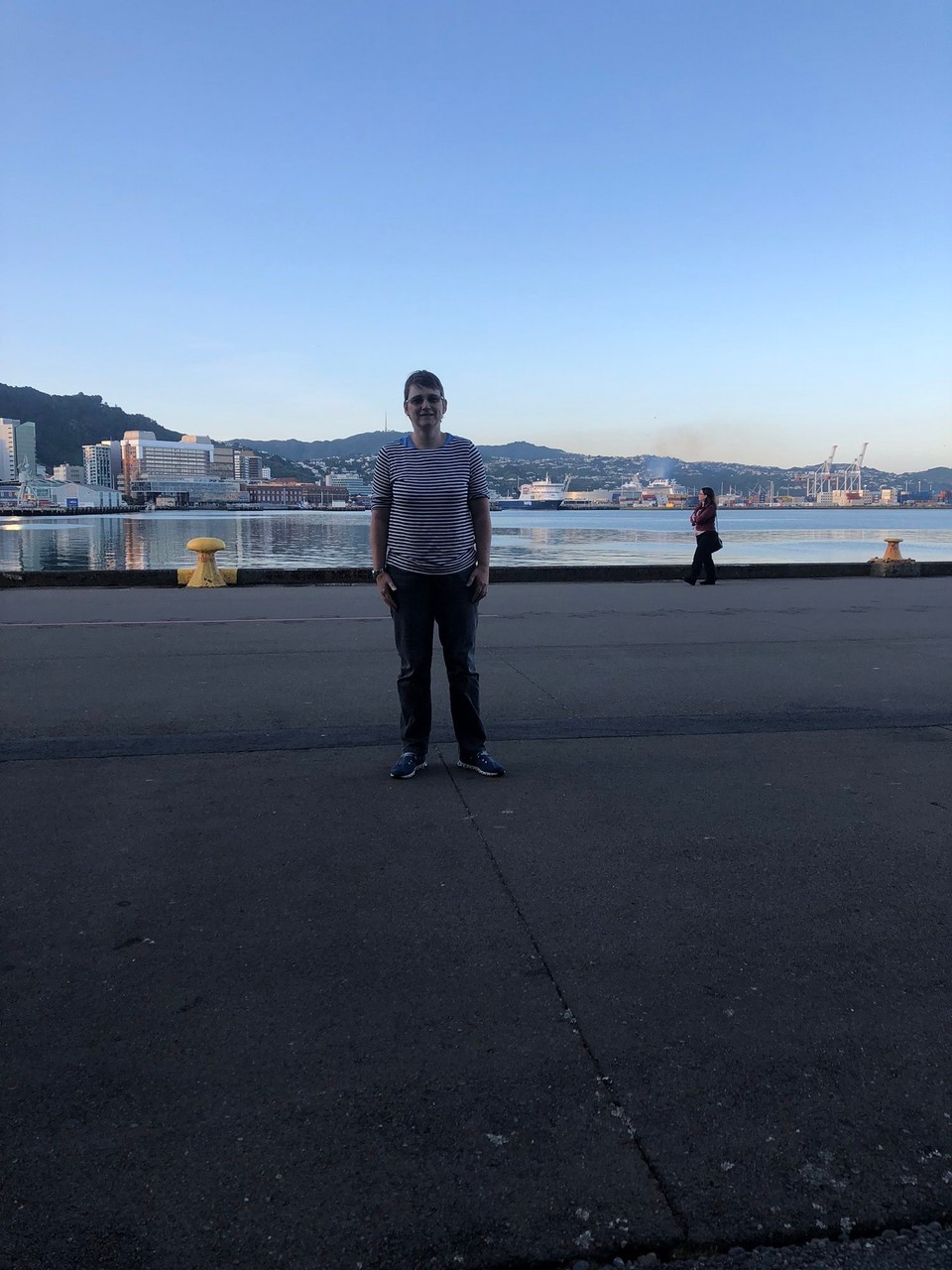 Neuseeland - Te Aro - Im Hafen, kurz bevor Lara mit ihrer Klasse FaceTimed.