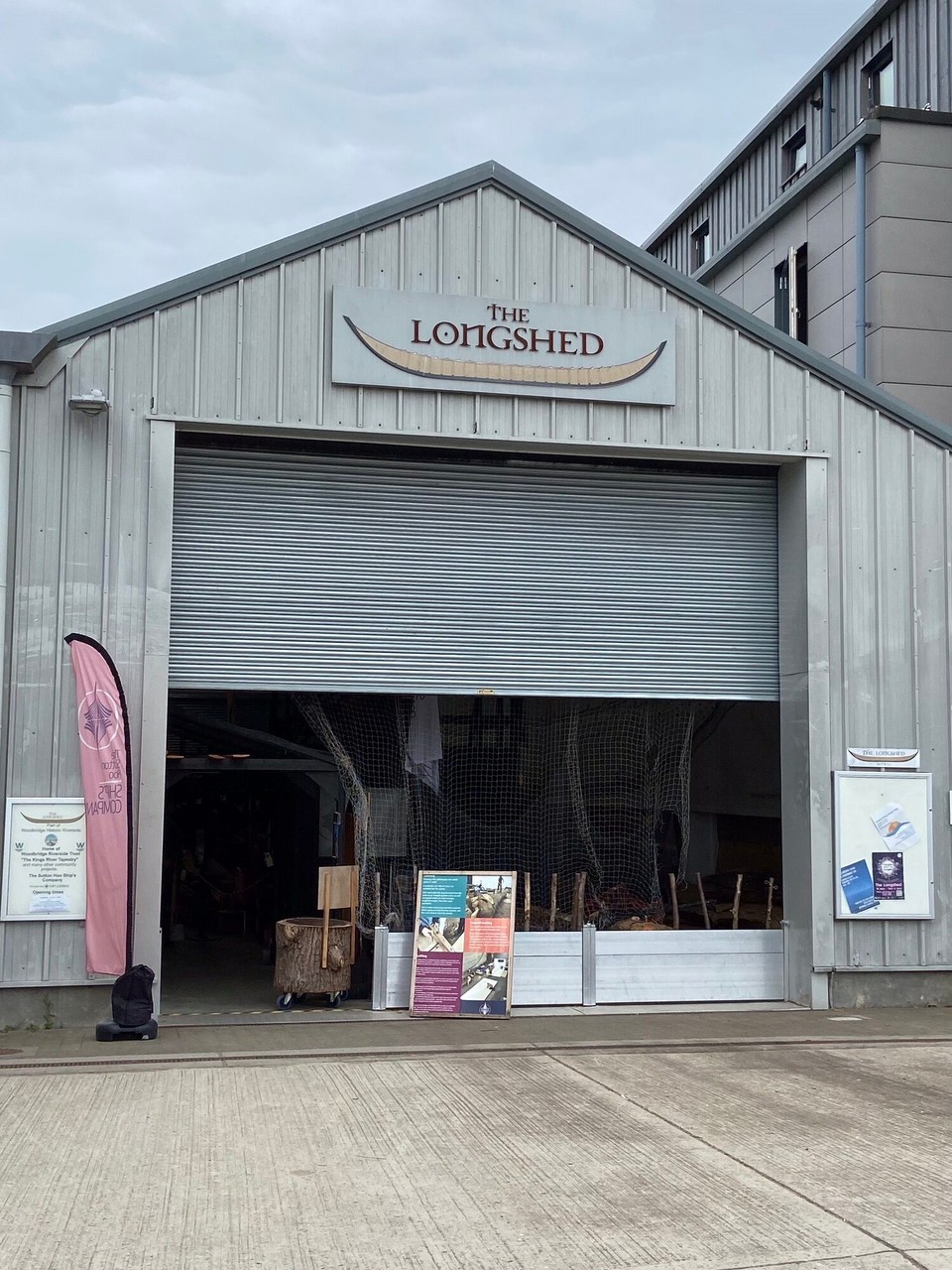 United Kingdom - Woodbridge - Housing the making of the full sized replica of the long boat found at Sutton Hoo, the Long Shed is next door.