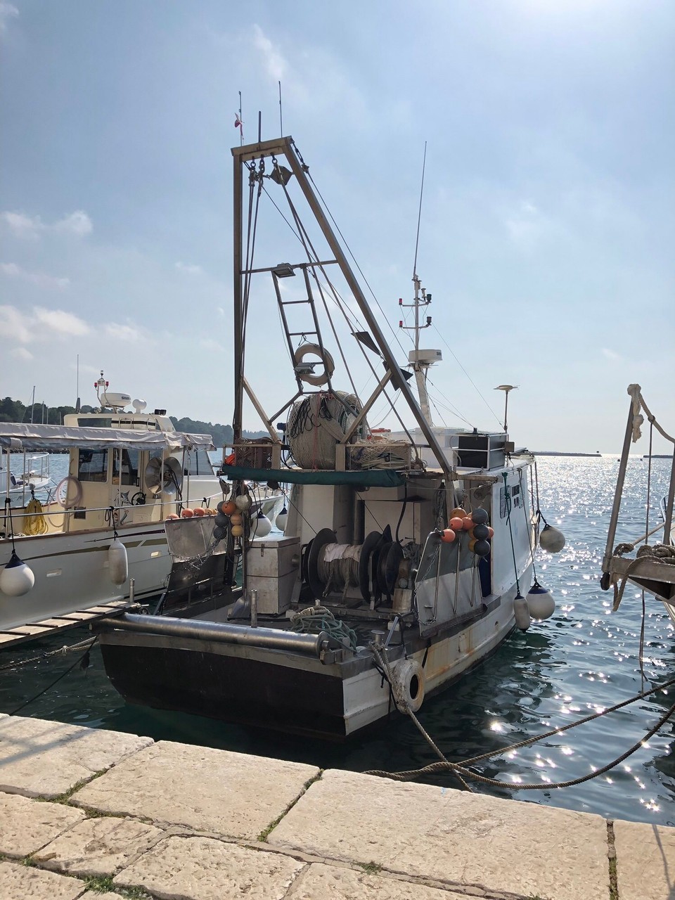 Kroatien - Poreč - Fischer im Hafen Pot