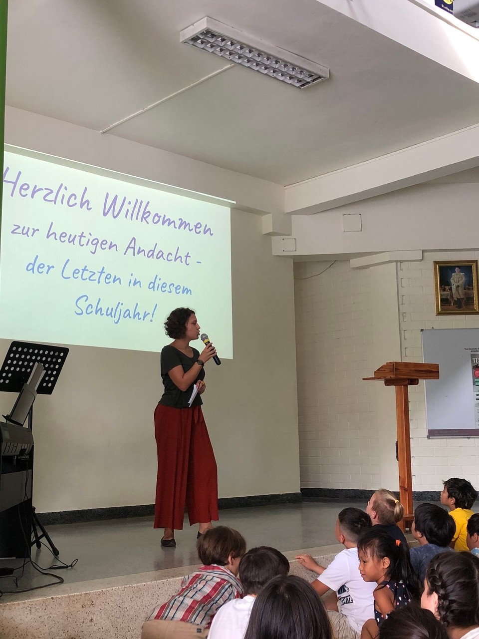 Thailand - Chiang Mai - Die letzte Andacht für dieses Schuljahr ✝️