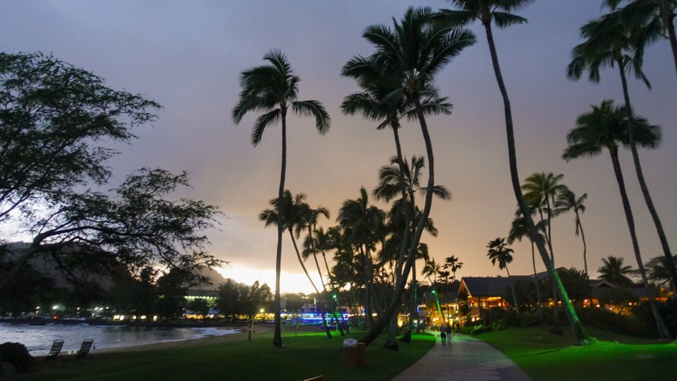 USA - Līhuʻe - Die Bucht am Abend.