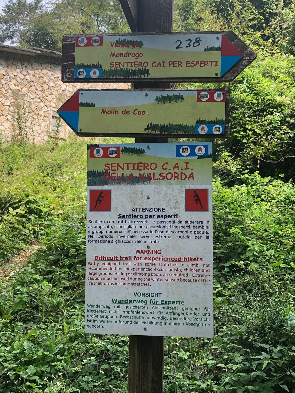 Italien - Fumane - Ein Wanderweg nur für Experten