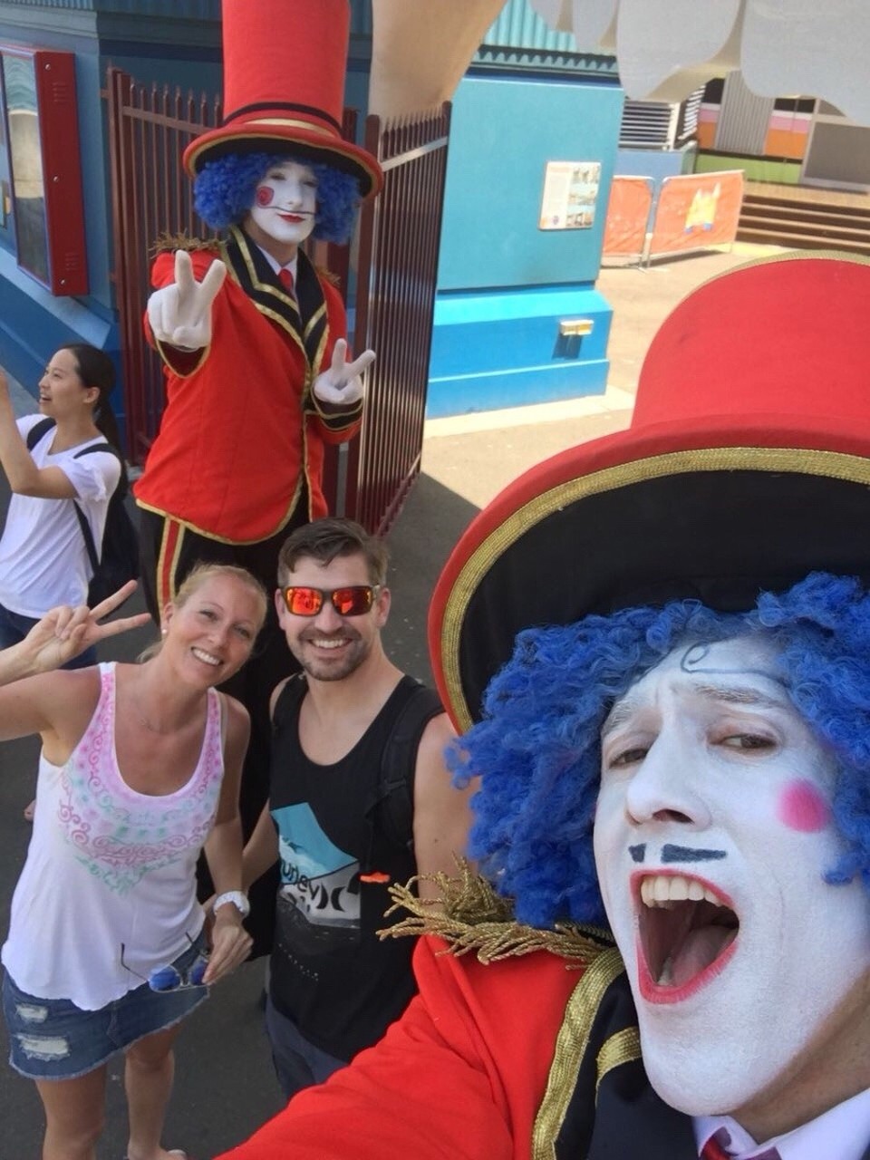 Australien - Sydney - The best selfie ever at Luna Park 