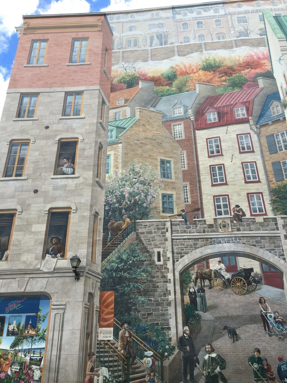 Canada - Québec City - Die Geschichte der Provinz Québec in einem Bild, wenn ihr mal ganz viel Zeit habt, erklär ich euch dieses gerne in allen Einzelheiten