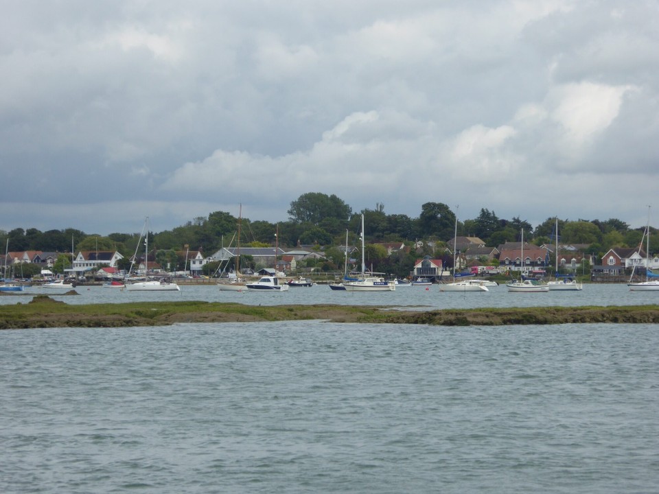United Kingdom - Maldon - Entering Salcott Creek to find a mooring buoy.