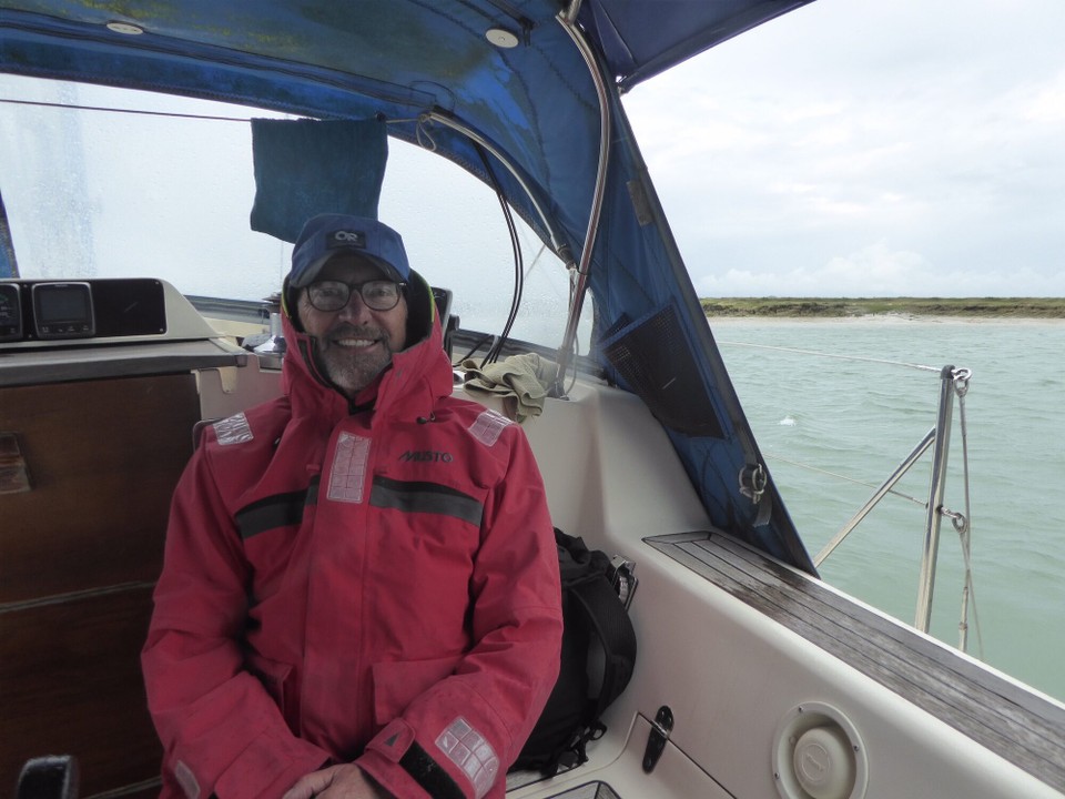 United Kingdom - Colchester - What a night! Seemed as though rain, hail and wind were coming from all directions. Very noisy, with everything not tied down rattling, and rain finding its way in everywhere. We were looking forward to going ashore on the launch.