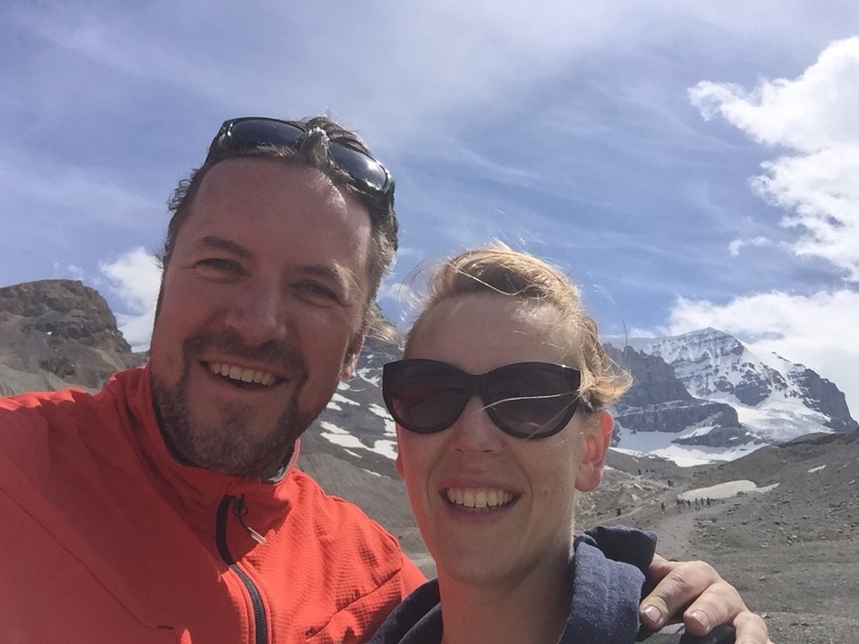 Canada - Jasper to Athabasca Glacier - De verplichte selfie.