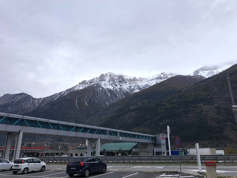 Italien - Torino - Auf der Hinfahrt gabs ganz viel Schnee zu bestaunen