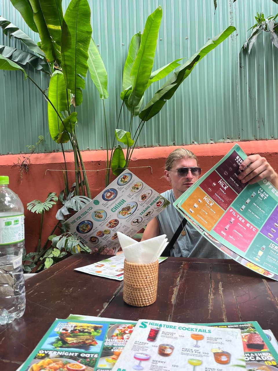 Vietnam - Da Nang - Found this cute cafe for breakfast & had a burrito, was so good! They also had a library so you could take books out and read them whilst dining there which was cute 