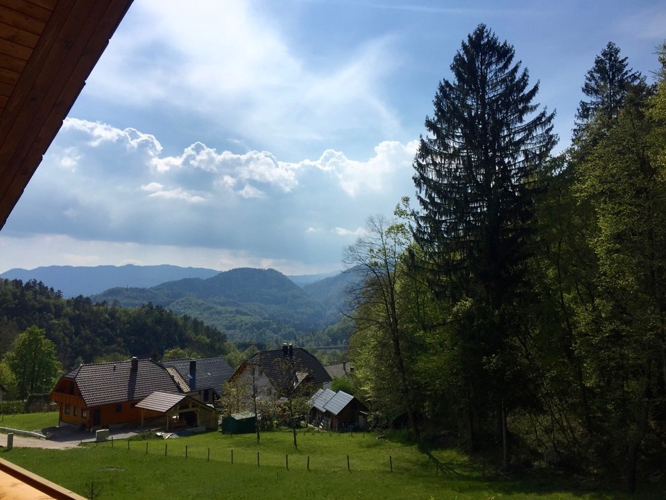 Slowenien - Zirovnica - Die Sicht von einem unserer 3 Balkonen