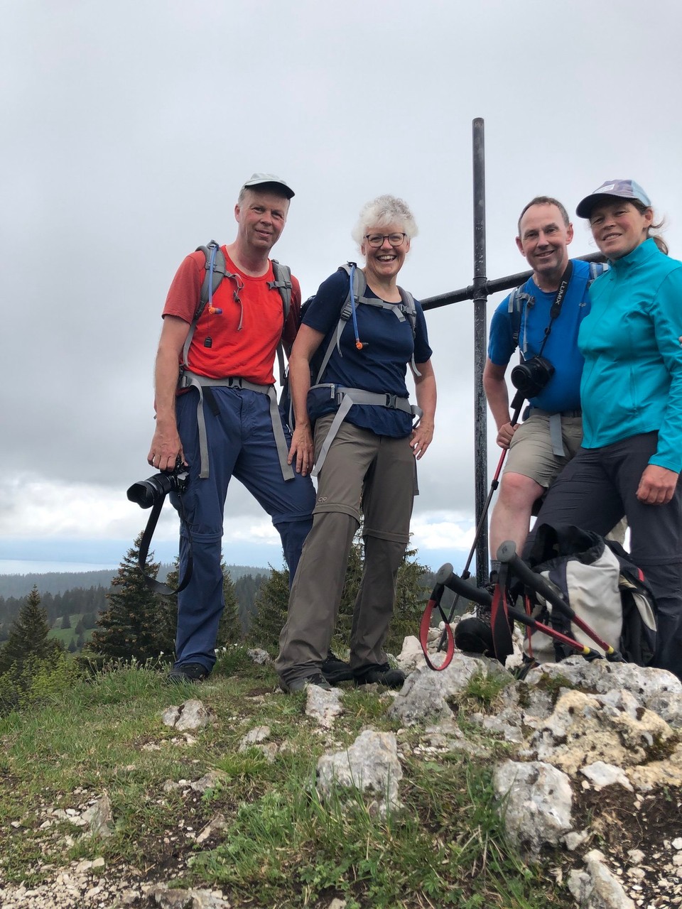 Schweiz - Arzier-Le Muids - Le Noirment - unser heutiges Gipfelziel 