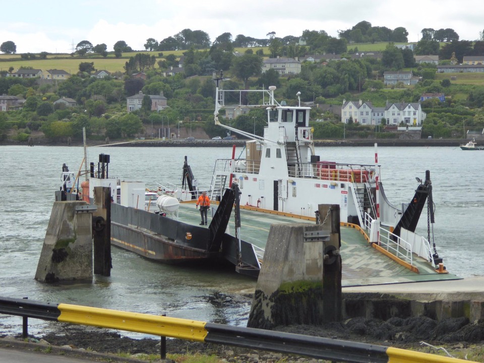 Ireland - Cobh - In the afternoon, when the weather was a little calmer, we caught the ferry over to Cobh. The ferryman was very helpful, and gave us specific bus times, where to get off, and what to see.