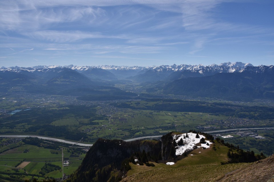 Schweiz - Schwende - Blick ins Rheintal