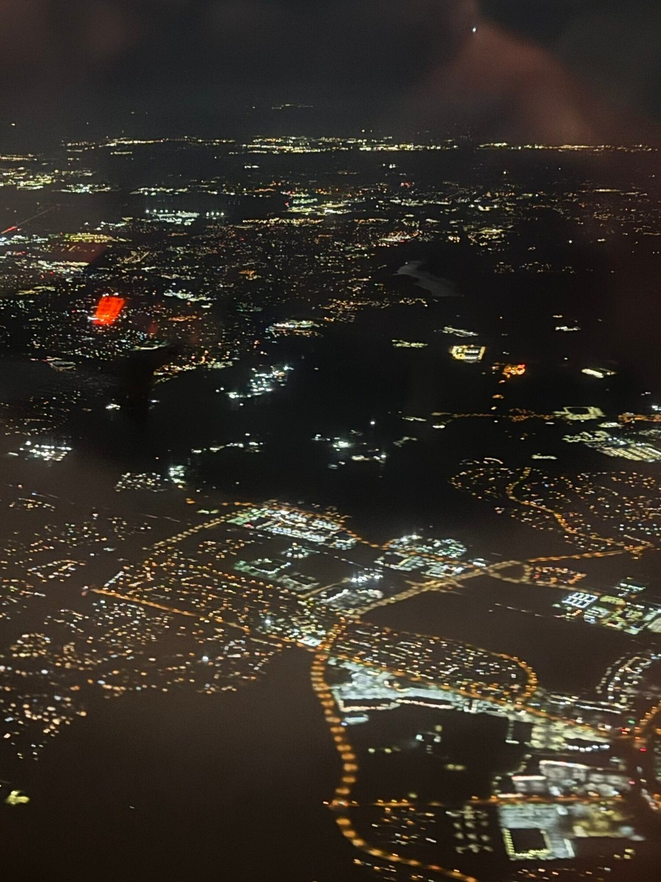 Vereinigte Staaten - Tampa - Washington nachts von oben 