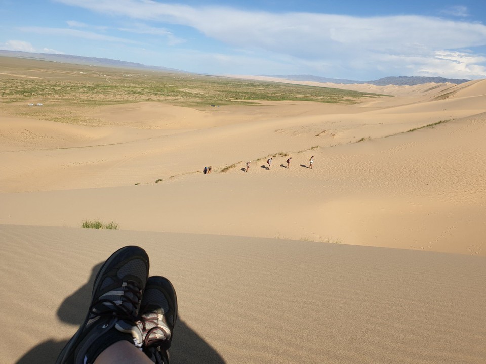 unbekannt - Gobi Desert - My attempt at a foot selfie on my bit of dune