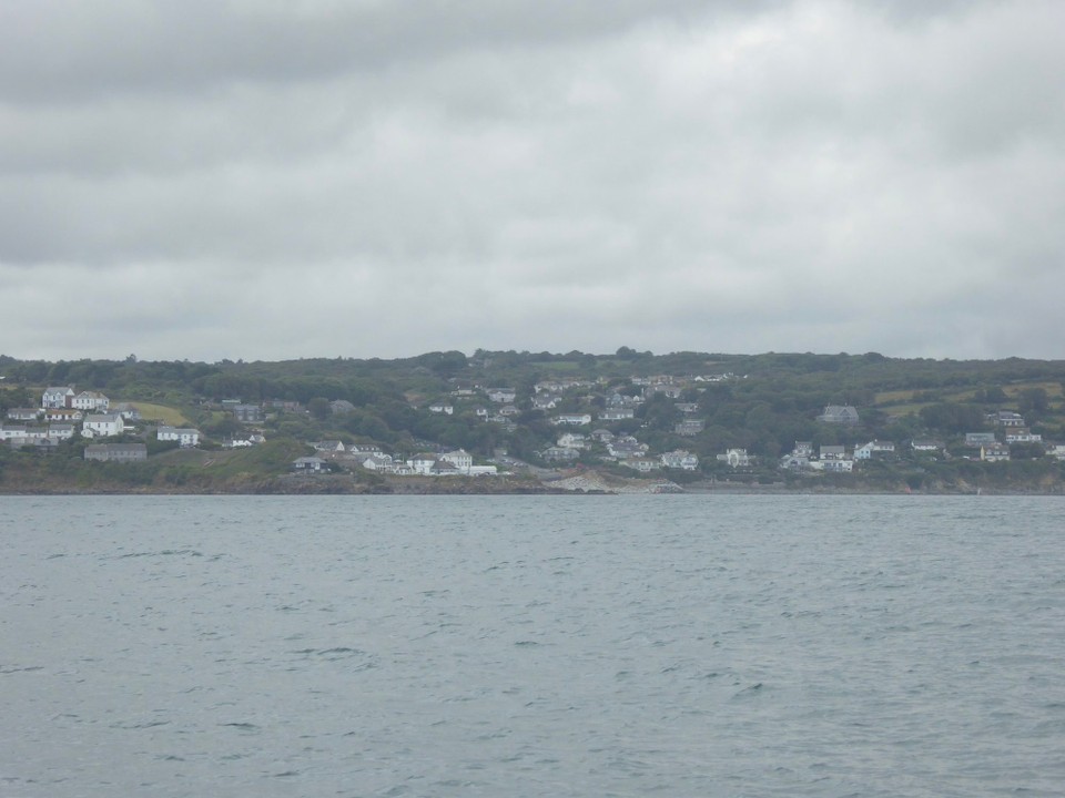 United Kingdom - Falmouth - We started to see villages in the coves. 