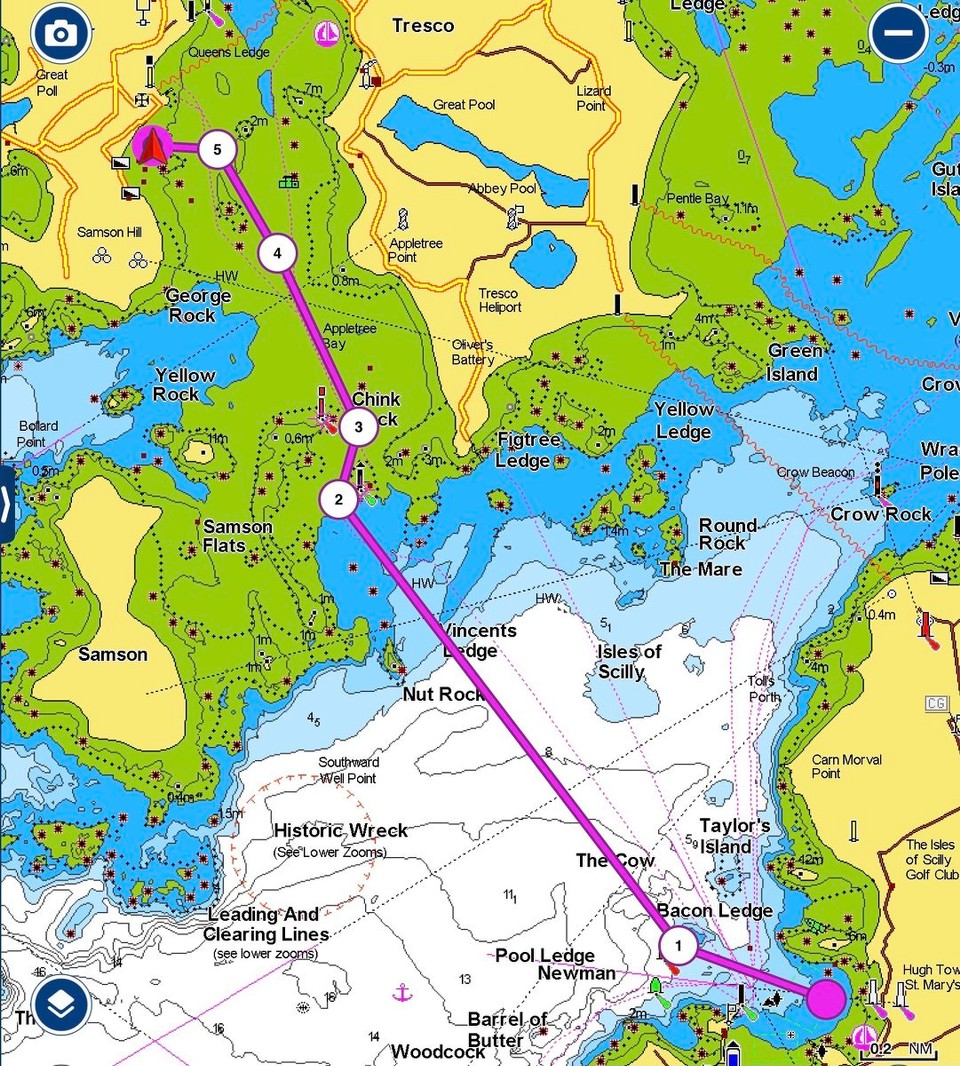 United Kingdom - Isles Of Scilly - The swell in St Mary’s Pool made for an unpleasant night’s sleep, and the forecast indicated it would worsen, so we headed for Green Bay anchorage on Bryher.
