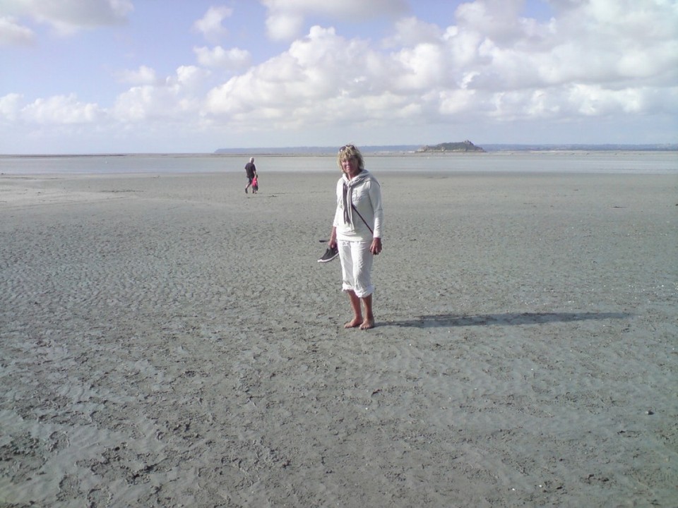 Frankreich - Mont-Saint-Michel - Ebbe on Saint Mont Michel