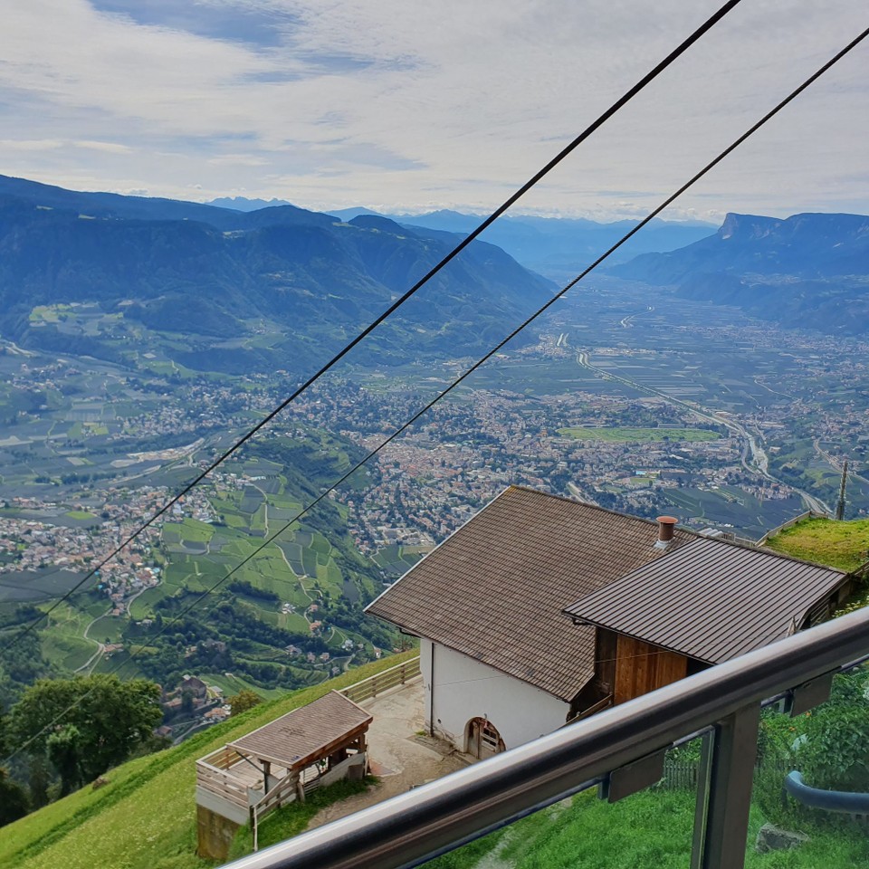 Italien - Meran - Tolle Aussicht von der Bergstation aus.