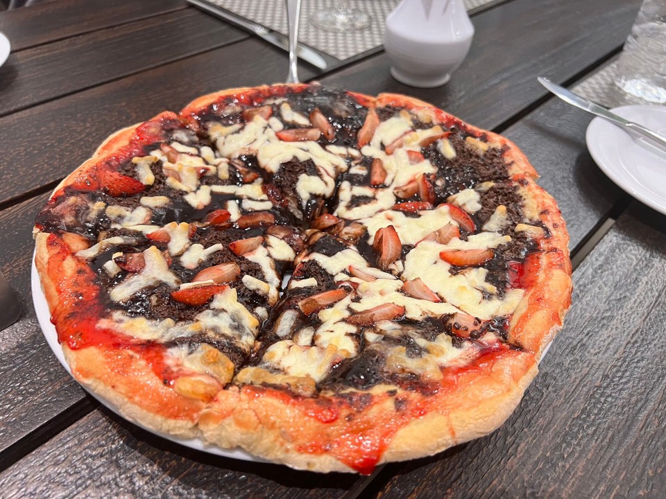 Sri Lanka -  - Strawberry Chocolate Pizza