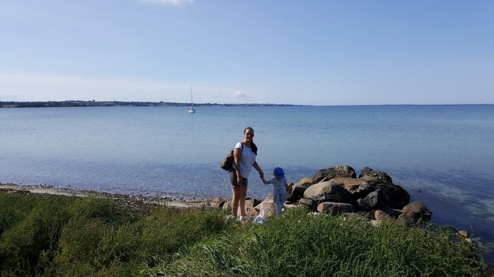 Dänemark - Ærøskøbing - Die Ingomar im Hintergrund