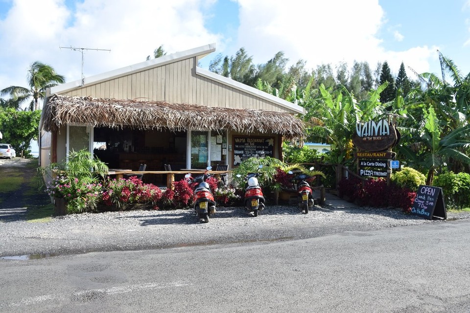 Cookinseln - Rarotonga - Das "Vaima" - dieses Café direkt am Strand hat uns so gut gefallen, dass wir immer wieder hier her gekommen sind