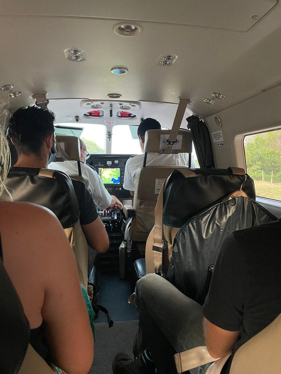Costa Rica -  - Der Rückflug nach San Jose im 8 Plätze Flugzeug war ein Erlebnis