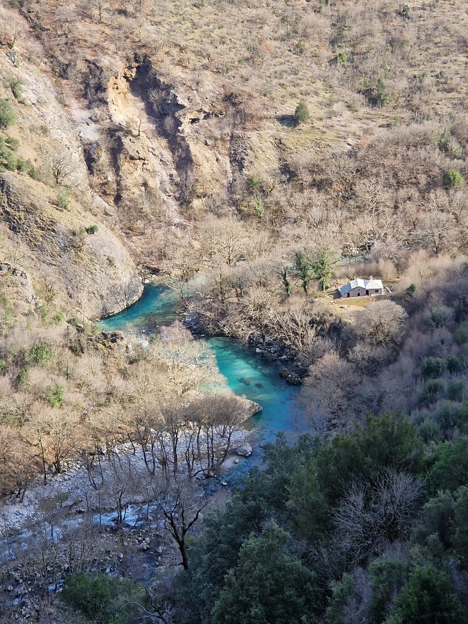 Griechenland - Vikos - …da unten waren wir