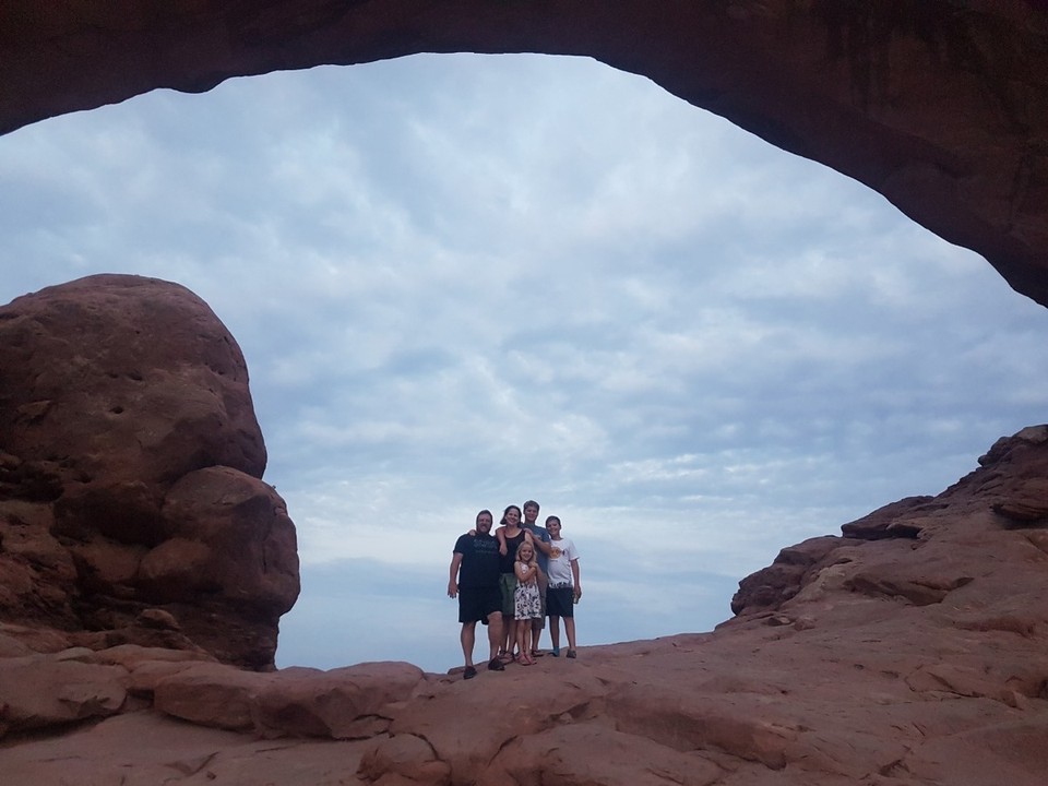 USA - Arches-Nationalpark - Das North Window Arch
