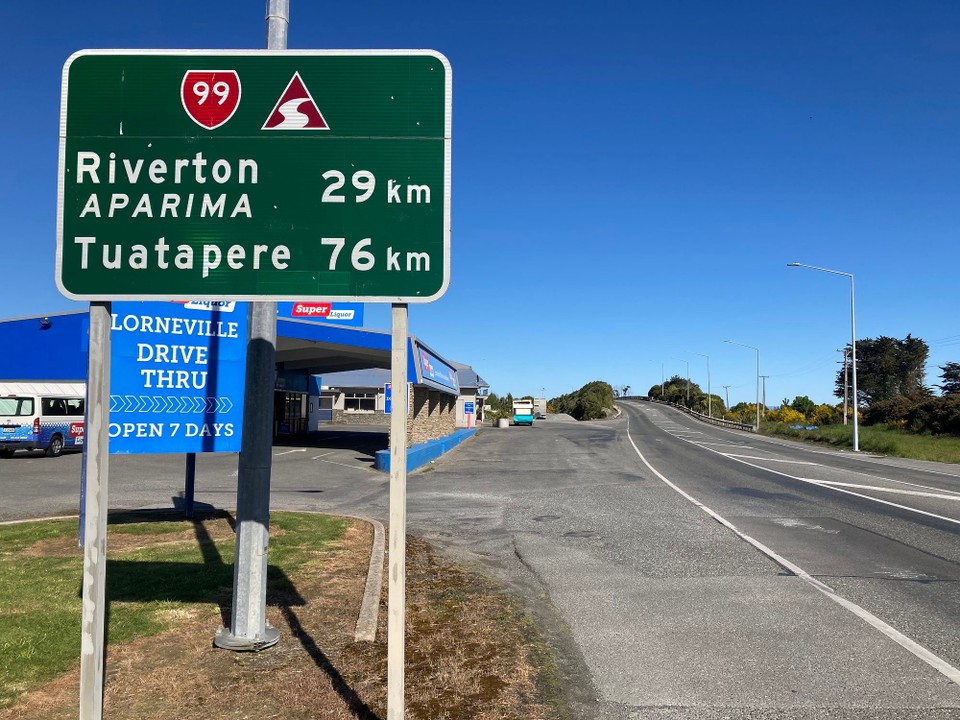 Neuseeland - Invercargill - Hier werd ich abgesetzt, jetzt hab ich mein Tagesziel schon fest im Blick 🤓