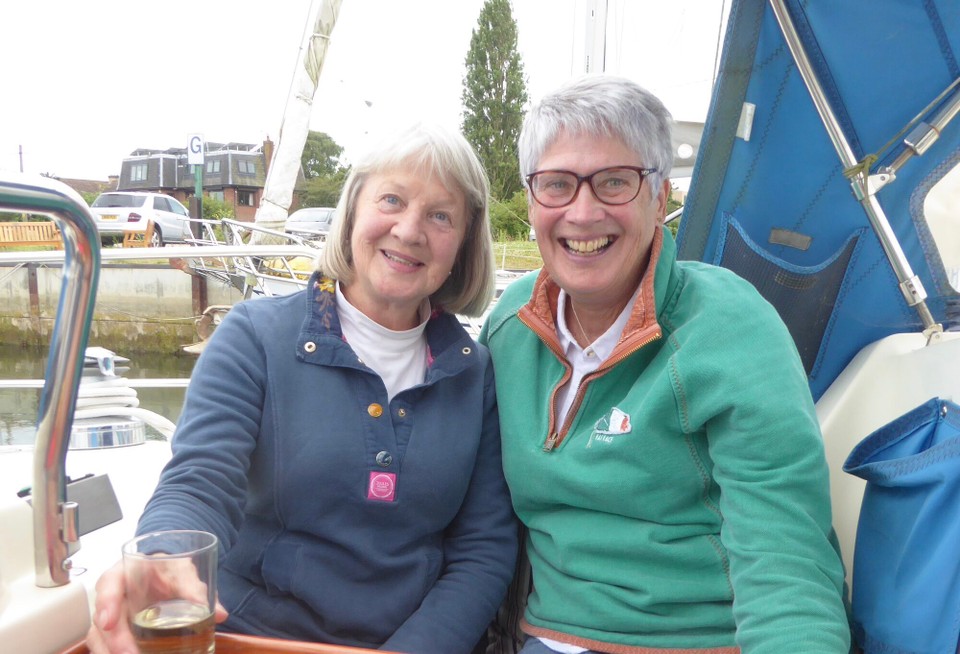 United Kingdom - Chelmsford - Marilyn very kindly gave us a lift to Walton Yacht Basin on the 1st, and stayed for some supper.