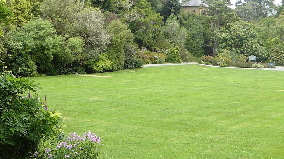 Ireland - Glengarriff - The lawns, where once tennis and croquet were played.