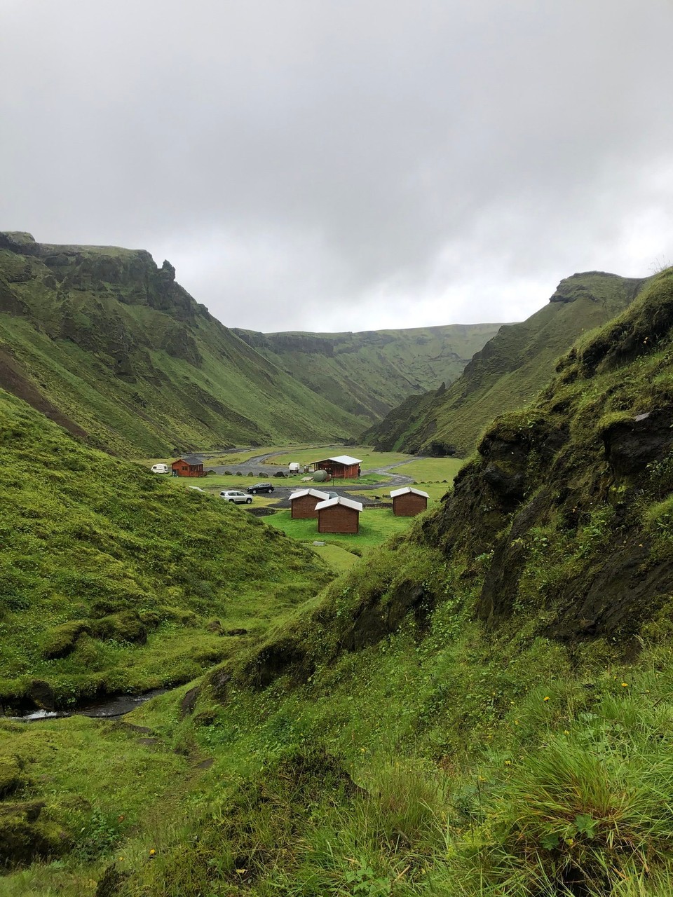 Island - Mýrdalshreppur - Blick zurück zum Campingplatz... jetzt geht es langsam wieder zurück...