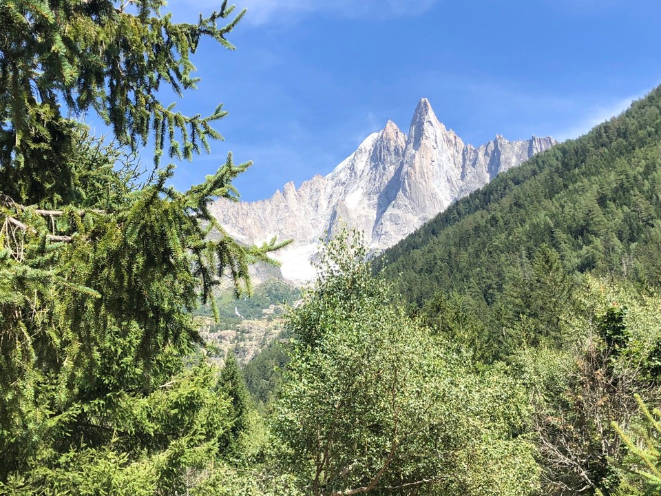 Frankreich - Chamonix - Hoffe wir sehen ihn mal wieder! Den beeindruckenden Mont Blanc - den höchsten Berg Europas mit weit über 4000 Meter ein Gigant! Das Bild ist im übrigen nicht der Gipfel! 
