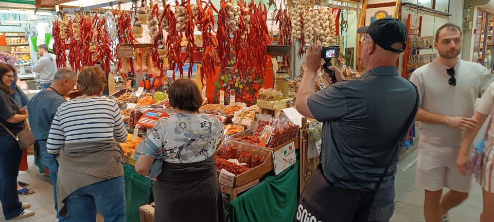 Italien - Florenz - Detlef bei der Arbeit