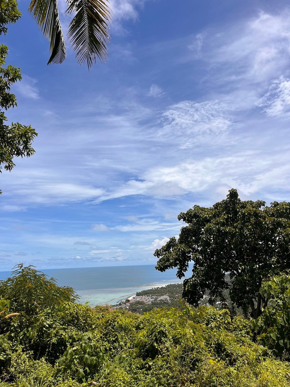 Thailand - Koh Samui - Went to a viewpoint but drove up because it’s too hot to walk up! So pretty up here 