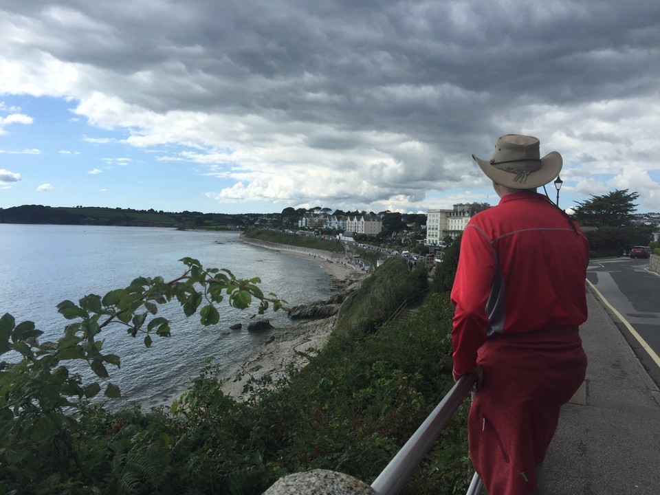  - United Kingdom, Falmouth - Castle Beach. Beach huts for rent. 