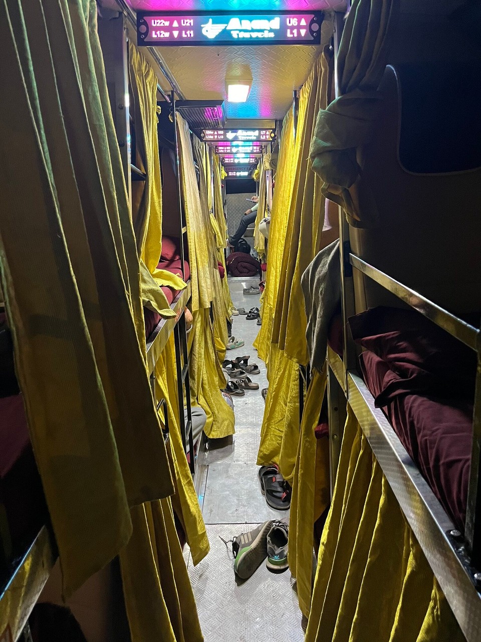 Indien - Ellora - Schlafbus nach Hospet