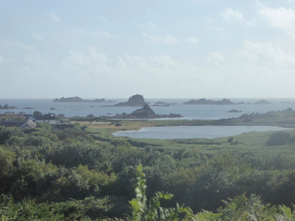 United Kingdom - Isles Of Scilly - Looking over Great Pool towards Gweal.