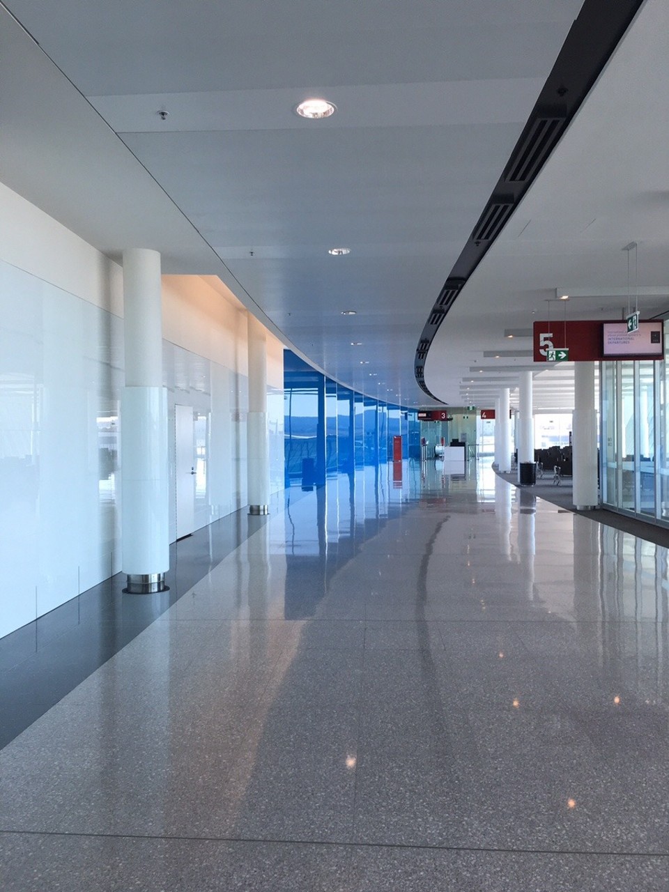 Australia -  - One end of Canberra airport quite empty