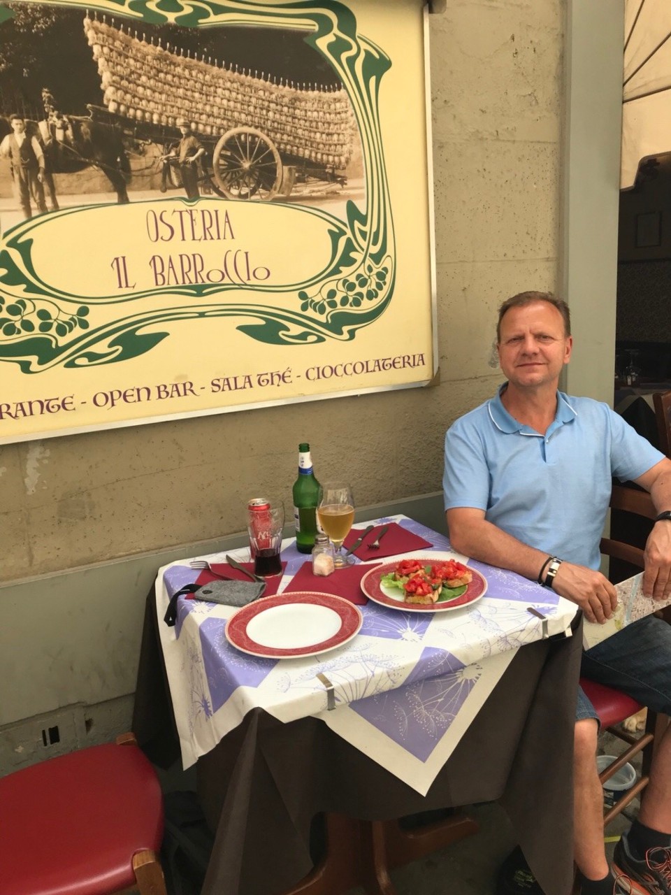 Italien - Florenz - Vor dem Marathon ein kleiner Snack