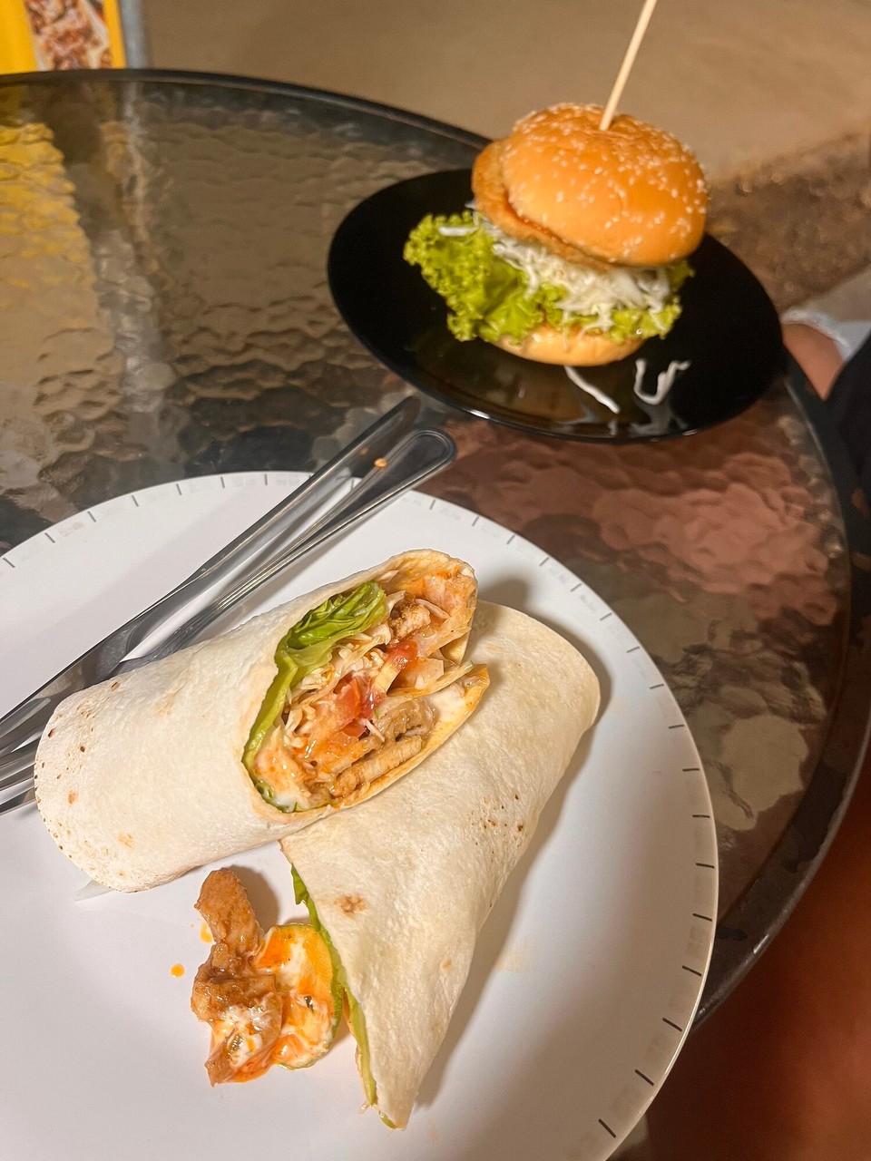 Thailand - Ko Lanta - Stopped at a kebab place along the road for a quick bite before going back to get ready