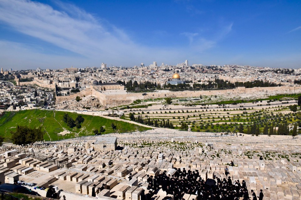 Israel - Jerusalem - Blick vom Ölberg auf Jerusalem 
